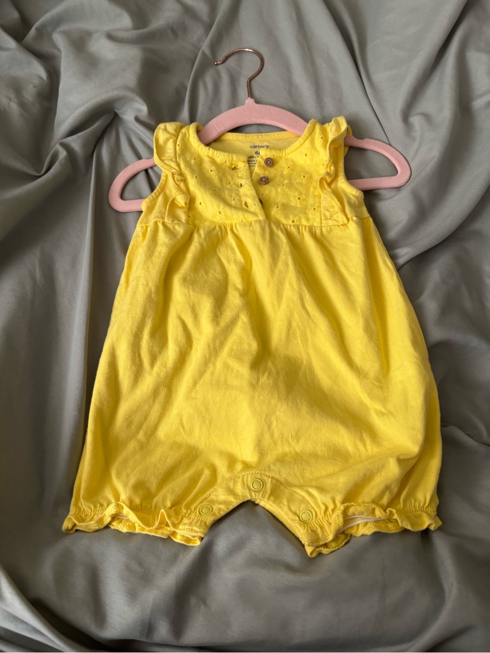 Carter's Yellow Eyelet Baby Dress
